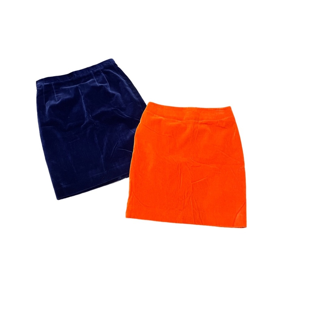 Velour KENZO Skirts!!! RETRO POP ORANGE AND PURPLE COLORED!!! KENZO JUNGLE!!!
